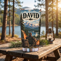 Quiet Nights Wild Skies Restless Soul Camping 20oz Stainless Steel Tumbler
