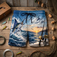Personalized Reel Life Ocean Fishing 3D Shorts