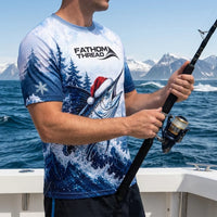 Snow Fishing Marlin Christmas Winter Fishing T-Shirt