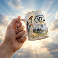 Personalized Golf By Faith Christian Ceramic Mug