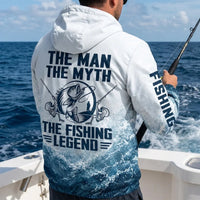 The Man The Myth The Fishing Legend Windbreaker Jacket