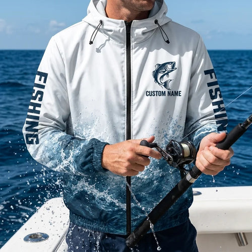 The Man The Myth The Fishing Legend Windbreaker Jacket