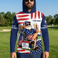 This Is My Retirement Plan Golf Beer Funny Personalized Hooded Long Sleeve Shirt