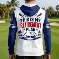 This Is My Retirement Plan Golf Beer Funny Personalized Hooded Long Sleeve Shirt