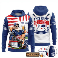 This Is My Retirement Plan Golf Beer Funny Personalized Hoodie