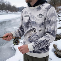 Fathom Thread Winter Fishing Personalized Sweater