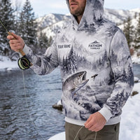 Fathom Thread Winter Fishing Personalized Hoodie
