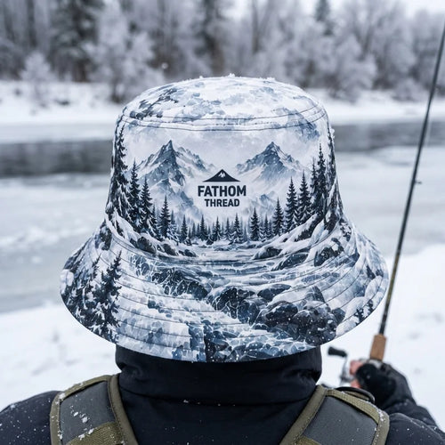 Fathom Thread Winter Fishing Personalized Bucket Hat