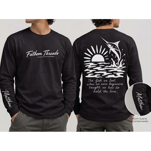 Fathom Threads Hold The Line Fishing Long Sleeve Shirt
