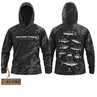 Fathom Thread Catch The Fish Camo Hooded Long Sleeve Shirt