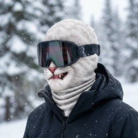 White Cat 3D Printed Ski Mask