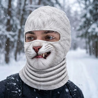 White Cat 3D Printed Ski Mask