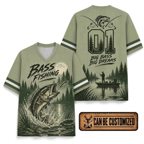 Bass Fishing Big Bass Big Dreams Jersey