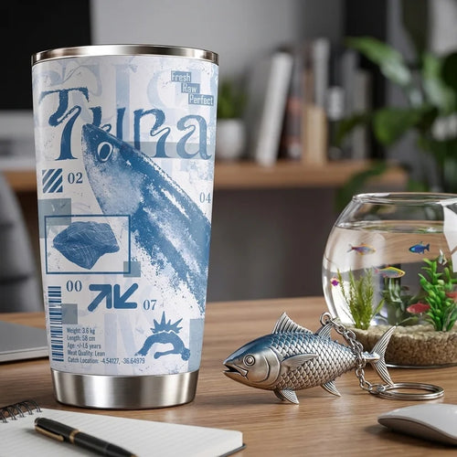 Personalized Tuna Ocean Fishing Technical 20oz Tumbler