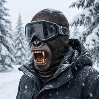 Angry Gorilla Face 3D Printed Ski Mask