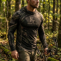 Personalized Fathom Thread Deer Antler Camo Hooded Long Sleeve Shirt