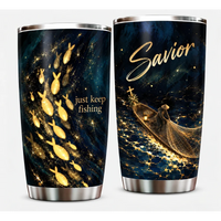 Just Keep Fishing Savior Christian Fishing 20oz Tumbler