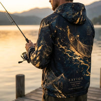 Just Keep Fishing Savior Lake Fork Texas Hooded Windbreaker Jacket