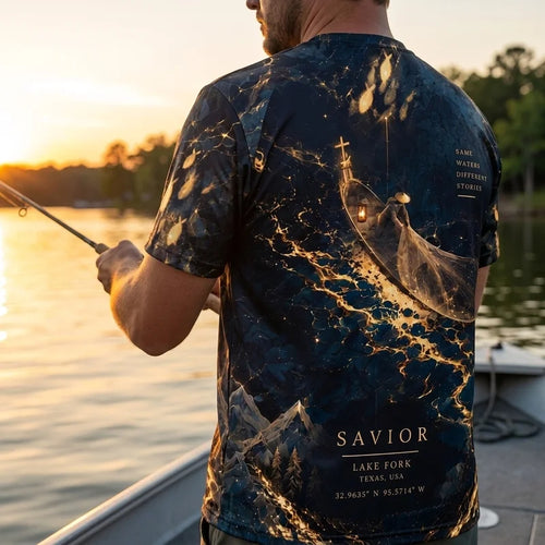 Just Keep Fishing Artistic Graphic T-Shirt