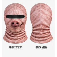 Realistic 3D Pig Face Funny Printed Ski Mask