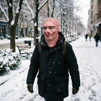 Realistic 3D Pig Face Funny Printed Ski Mask