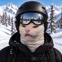 Realistic 3D Crying Cat Meme Printed Ski Mask