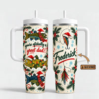 Ofishally A Great Dad Christmas Fishing 40oz Tumbler