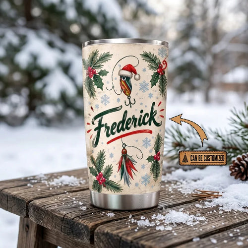 Ofishally A Great Dad Christmas Fishing 20oz Tumbler