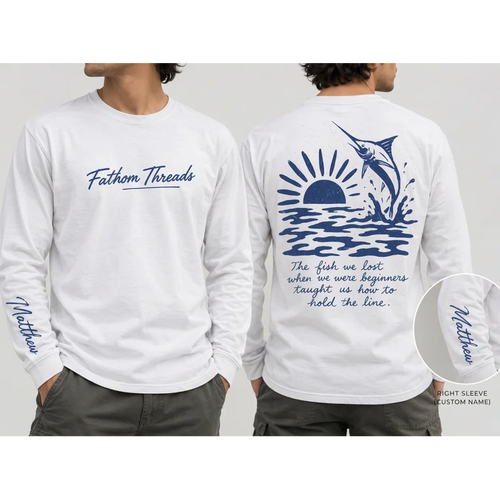 Fathom Threads Hold The Line Fishing Long Sleeve Shirt