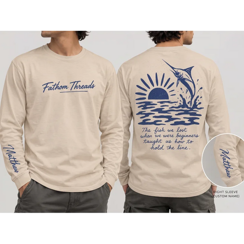 Fathom Threads Hold The Line Fishing Long Sleeve Shirt