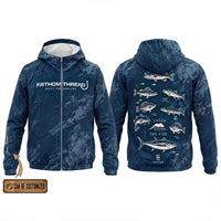 Fathom Thread Catch The Fish Camo Fishing Windbreaker Jacket