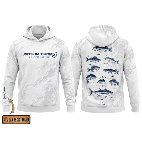 Fathom Thread Catch The Fish Camo Fishing Hoodie