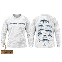 Fathom Thread Catch The Fish Camo Fishing Long Sleeve Shirt