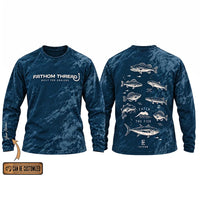 Fathom Thread Catch The Fish Camo Fishing Long Sleeve Shirt