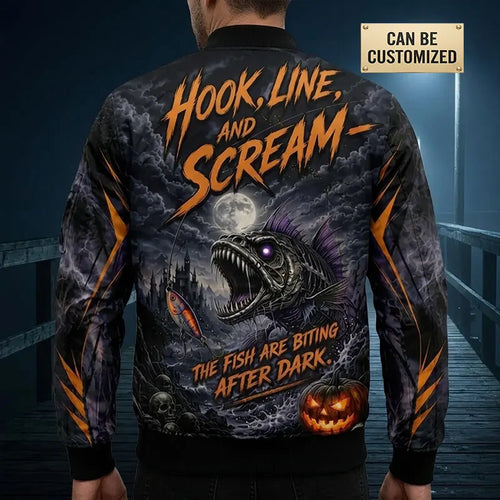 Terror On The Tide Halloween Bomber Jacket