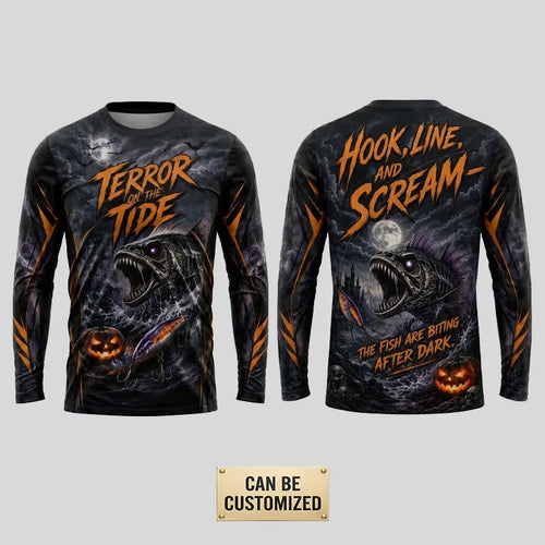 Terror On The Tide Halloween Long Sleeve Shirt