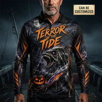 Terror On The Tide Halloween Polo Long Sleeve Shirt