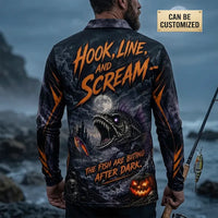 Terror On The Tide Halloween Polo Long Sleeve Shirt
