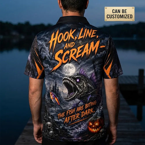 Terror On The Tide Halloween Polo Shirt