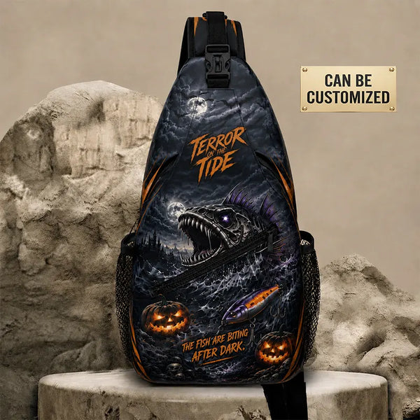 Terror On The Tide Halloween Sling Bag