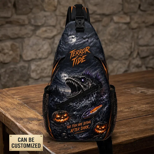 Terror On The Tide Halloween Sling Bag