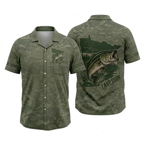Texas Lake Fork Personalized Bass Fishing Apparel