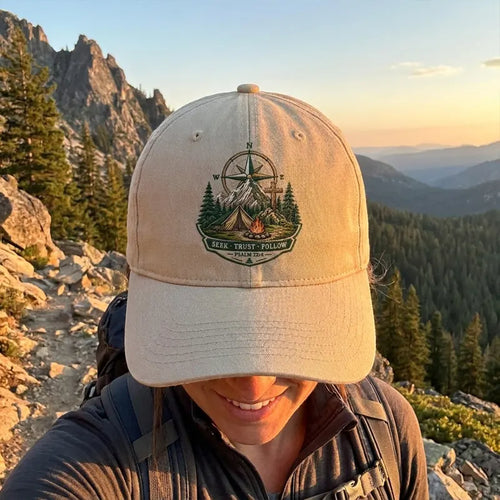 That's What I Do I Camp I Kneel And I Trust God Classic Cap