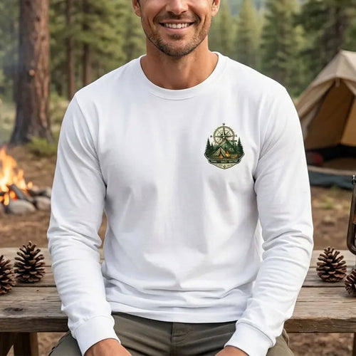 That's What I Do I Camp I Kneel And I Trust God Long Sleeve Shirt