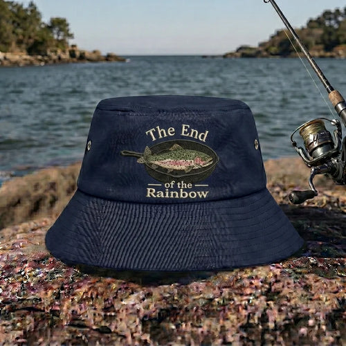 The End Of The Rainbow Fishing Bucket Hat