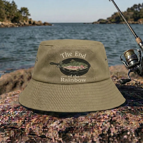 The End Of The Rainbow Fishing Bucket Hat