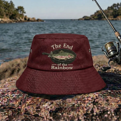 The End Of The Rainbow Fishing Bucket Hat
