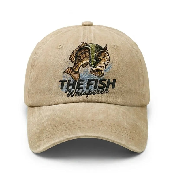 The Fish Whisperer Bass Embroidered Fishing Cap 2026