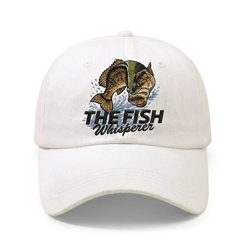 The Fish Whisperer Bass Embroidered Fishing Cap
