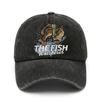 The Fish Whisperer Bass Embroidered Fishing Cap